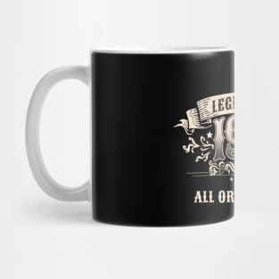 Retro Vintage Birthday Legend since 1966 All Original Parts Mug